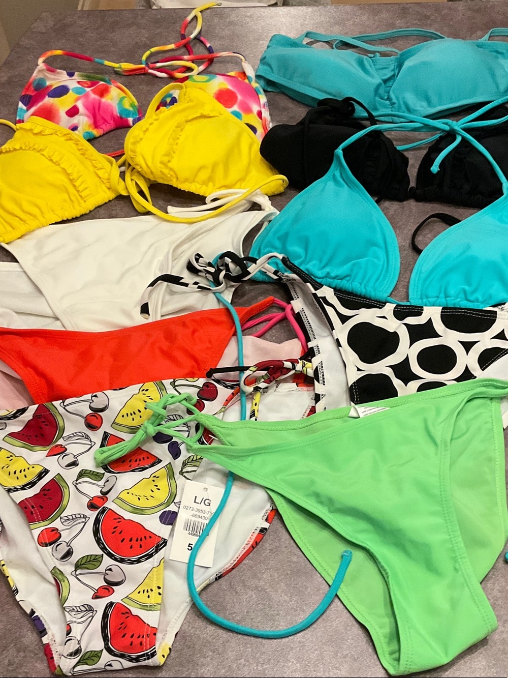 Mixed Women’s Bikini Set — Bright Multi & Solids